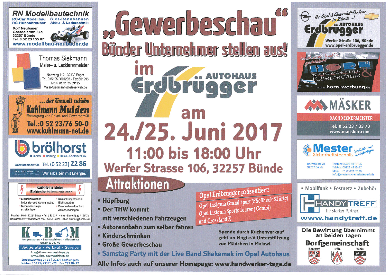 Gewerbeschau am 24. und 25.06.2017!